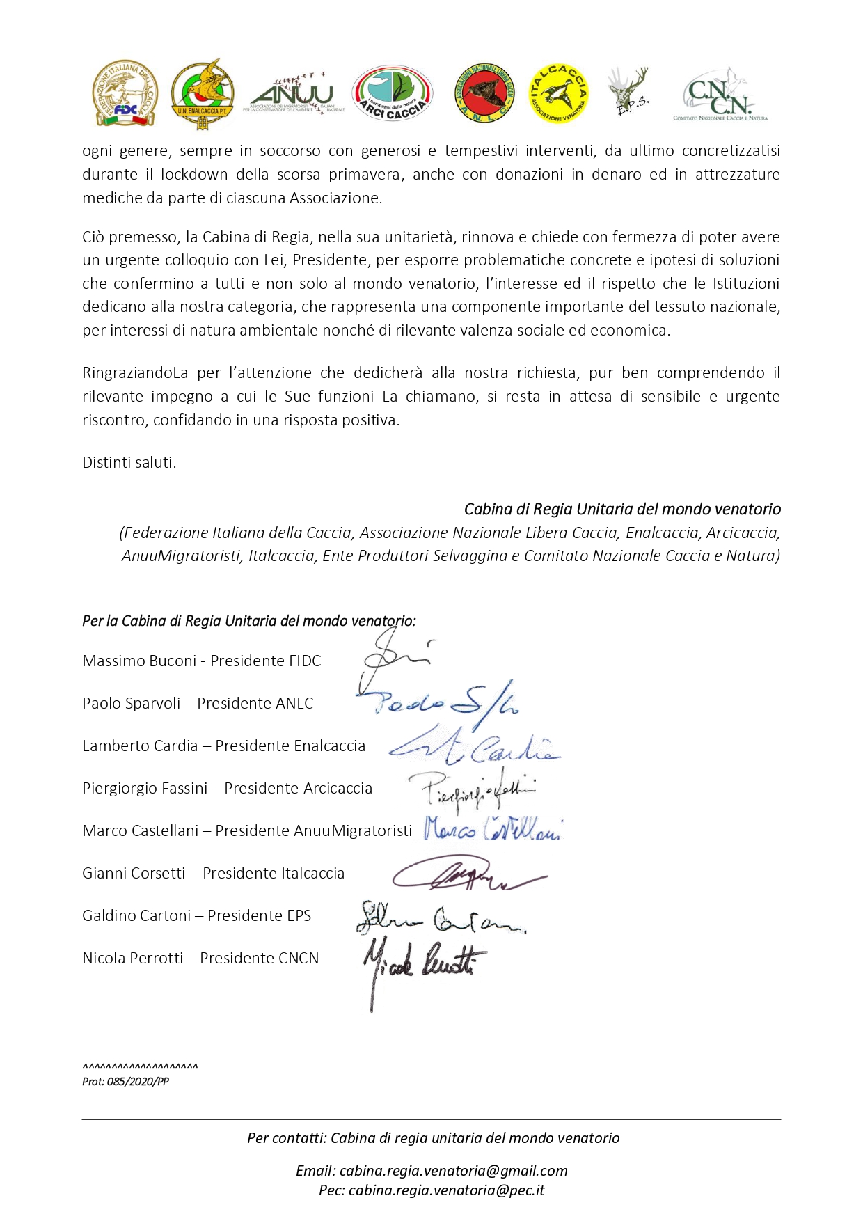 85 lettera al Presidente Consiglio CONTE Dpcm 3.11.2020 page 0002
