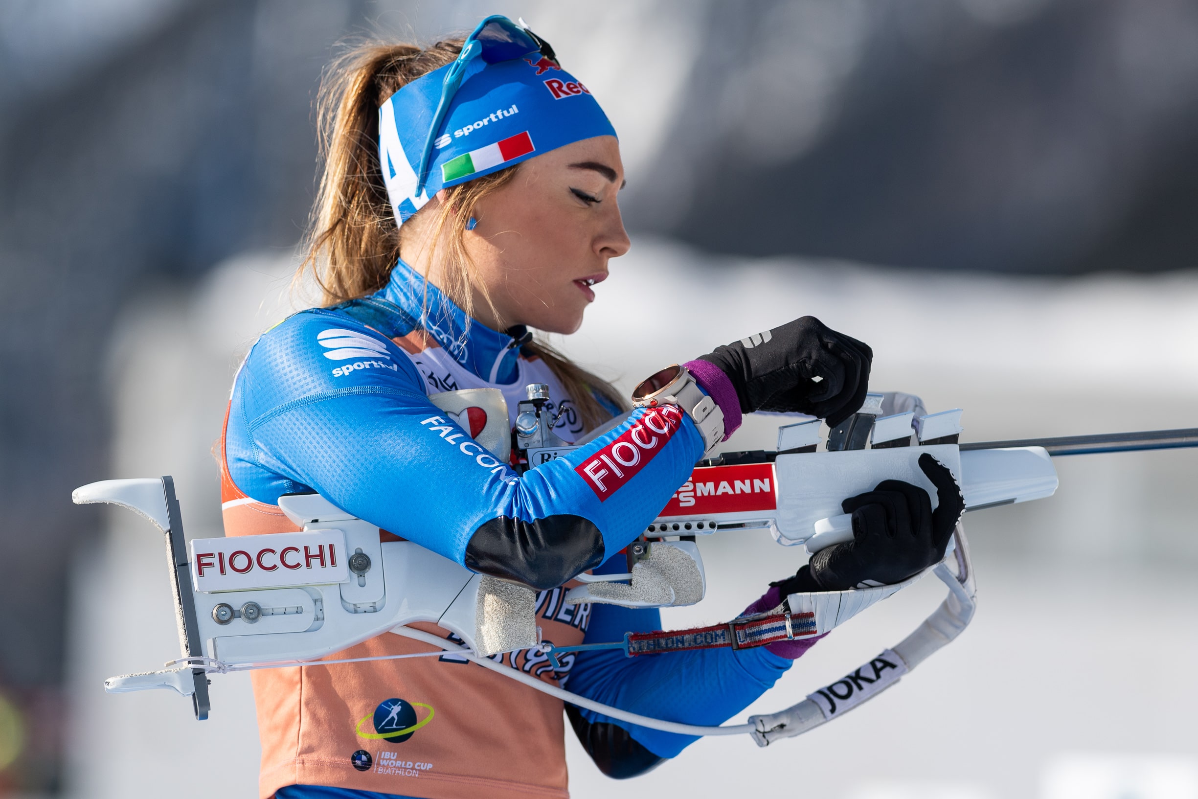 Dorothea Wierer in pedana min