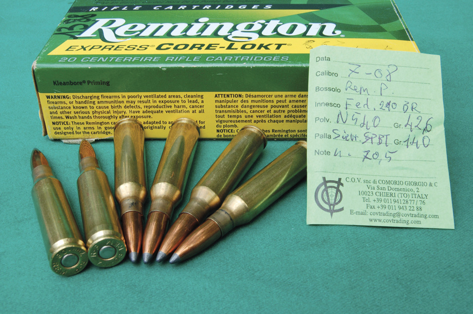 La cartuccia 7- 08 Remington