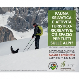 A TRENTO UNA CONFERENZA SU FAUNA SELVATICA E ATTIVITA&acute; TURISTICO RICREATIVE